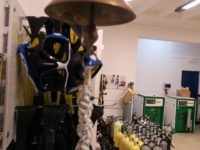 bronge bell at the entrance of the shop